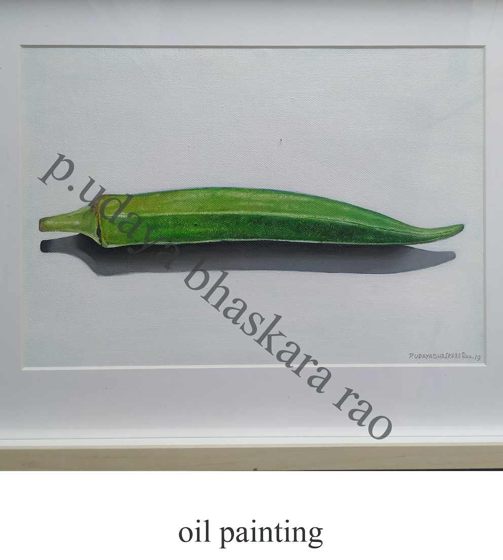 How to create painting with Bhindi(Lady finger/Okra)? - Maitrry P Shah